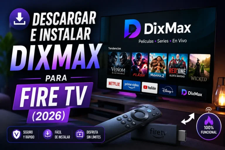 Descargar e instalar DixMax para Fire TV (2026)