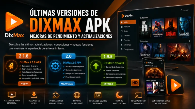 dixmax apk ultimas versiones actualizaciones