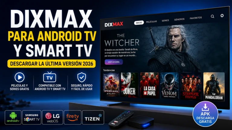 dixmax para android tv y smart tv